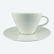 Villeroy & Boch Caffe Club Frühstückstasse mit Untertasse Weiß ca. 0,39 l