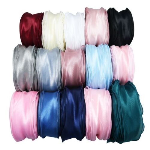 Wave Silk Organza Ribbons - Gift Wrap Hair Ornament Decorations Lace Bow Ribbon - Picture 1 of 26