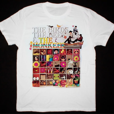 The Birds, The Bees & The Monkees Shirt Short Sleeve White  S-5XL EN437