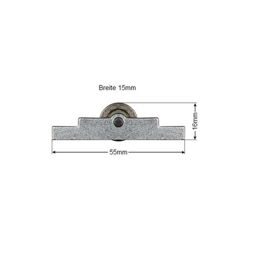 Hettich Laufrolle Für Schiebetüren 75 Mm X 12 Mm Verzinkt 2 Stück Kaufen Bei
