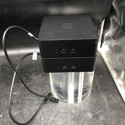 LOT OF 2 DELL K16A THUNDERBOLT DOCKING STATION DOCK USB-C  - NO POWER ADAPTERS