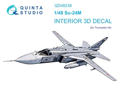 Quinta Studio QD48238 3D Interior Decal Set for Su-24M (Trumpeter 02835) 1/48