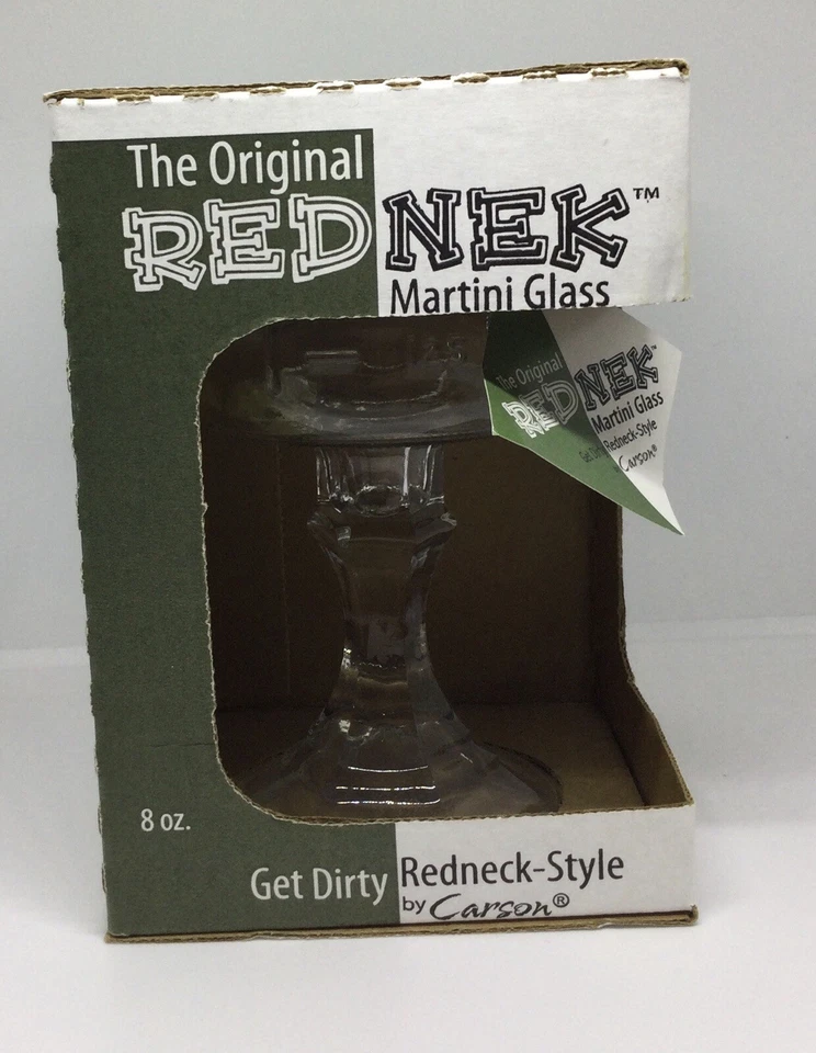 原装 REDNEK 马提尼 8 盎司玻璃球 Get Dirty Redneck-Style Carson 著 — 第 2/4 张图片