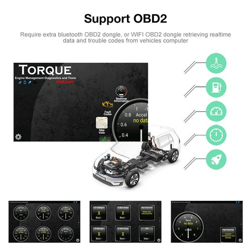 Double 2DIN Vertical 10.1'' Android 10.1 Car GPS WiFi Stereo FM Radio Bluetooth - Picture 9 of 11