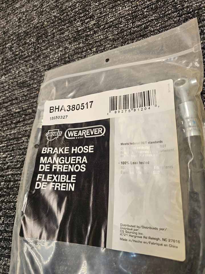 (CANTIDAD 5) Manguera hidráulica de freno para Nissan Altima 1993-1999 BHA380517 Foto 2 de 4