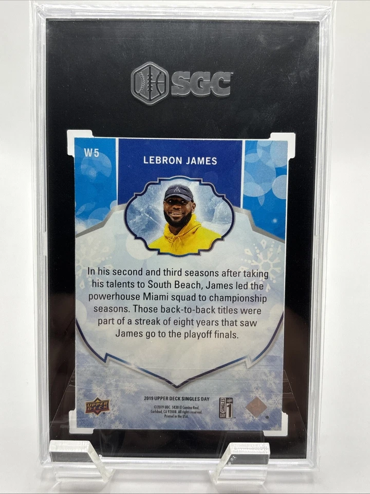 20019 Upper Deck Frost! LeBron James Graded! - Image 3 of 3