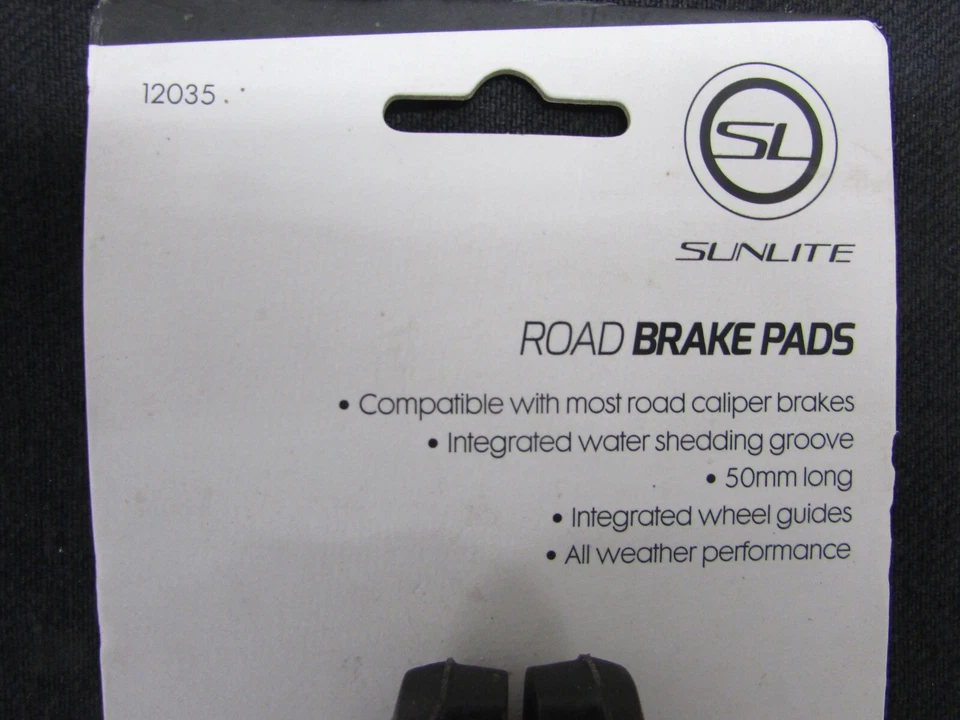 NOS! SUNLITE ROAD BRAKES PADS #12035 ALL WEATHER PERFORMANCE PADS - Image 3 of 4