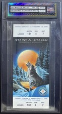 1994 NBA Basketball All Star Game Full Ticket Target Center Minnesota iCert 10 