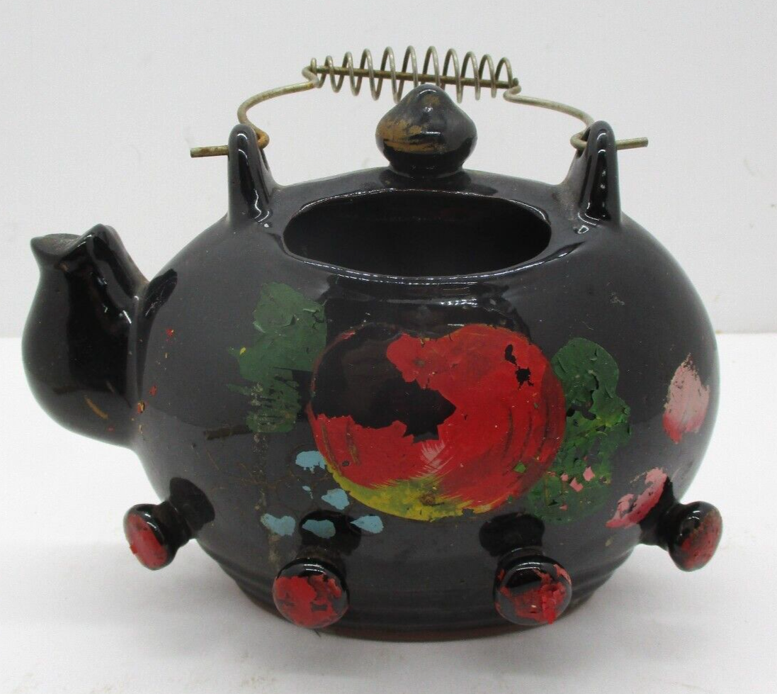 Vintage Ceramic Wall Hanging Teapot Key Holder eBay