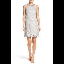 Eliza J Embellished A Line Dress