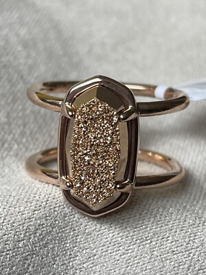 Kendra Scott Elyse Rose Gold Vermeil Ring Size Rose Gold