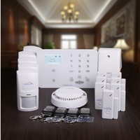 Homsecur Wireless&wired Wcdma/gsm Home Security Alarm System With Smoke Sensor Homsecur Wireless&wired Wcdma/gsm Home Security Alarm System With Smoke Sensor