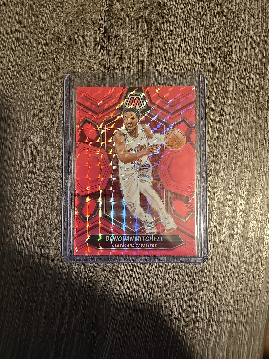 2023-24 Panini Mosaic - Pink Fluorescent #143 Donovan Mitchell /10