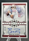 Brock Purdy 2025 Panini National Treasures Signatures On-Card Auto /49 49ers