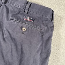 Vintage Polo Ralph Lauren Classic Chino Mens 36x32 Blue Flat Front Cotton Pants