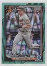 2024 Bowman Chrome Aqua RayWave Refractor 197/199 Heston Kjerstad #44 1lq2