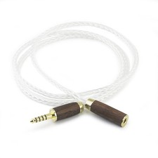4.4mm to 4.4mm Female Balanced Headphone Audio Adapter Cable Extension Cord 8...