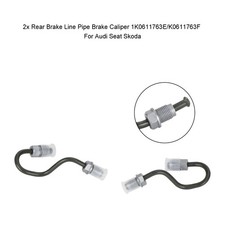 2x Rear Brake Line Pipe Brake Caliper 1k0611763ek0611763f For Audi Seat Skoda 2x Rear Brake Line Pipe Brake Caliper 1k0611763ek0611763f For Audi Seat Skoda