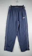 Vintage FILA Sport Windbreaker Track Pants Medium Navy Blue Mesh Lined Athletic