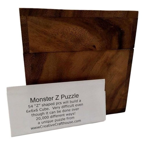 Monster Z Wood Puzzle | Very Difficult 54 Piece Puzzle - Picture 5 of 5