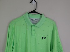 Under Armour "The Performance Polo" Shirt Men's Medium Green Short Sleeve Golf