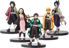 5 pcs Demon Slayer Figures, 6.3 inch Demon Slayer Action Figure PVC Toys