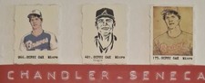 (3) DALE MURPHY Braves Rare Gypsy Oak Micro Gumball Machine Baseball Cards