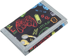 Kids Wallet for Boys  Girls - Gamer Wallet with Coin Pocket, Ages 4-12 for Chri