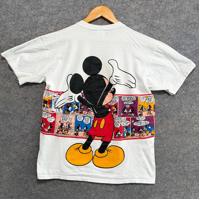 Vintage Disney Velva Sheen Mickey Mouse Shirt Mens Large Comic