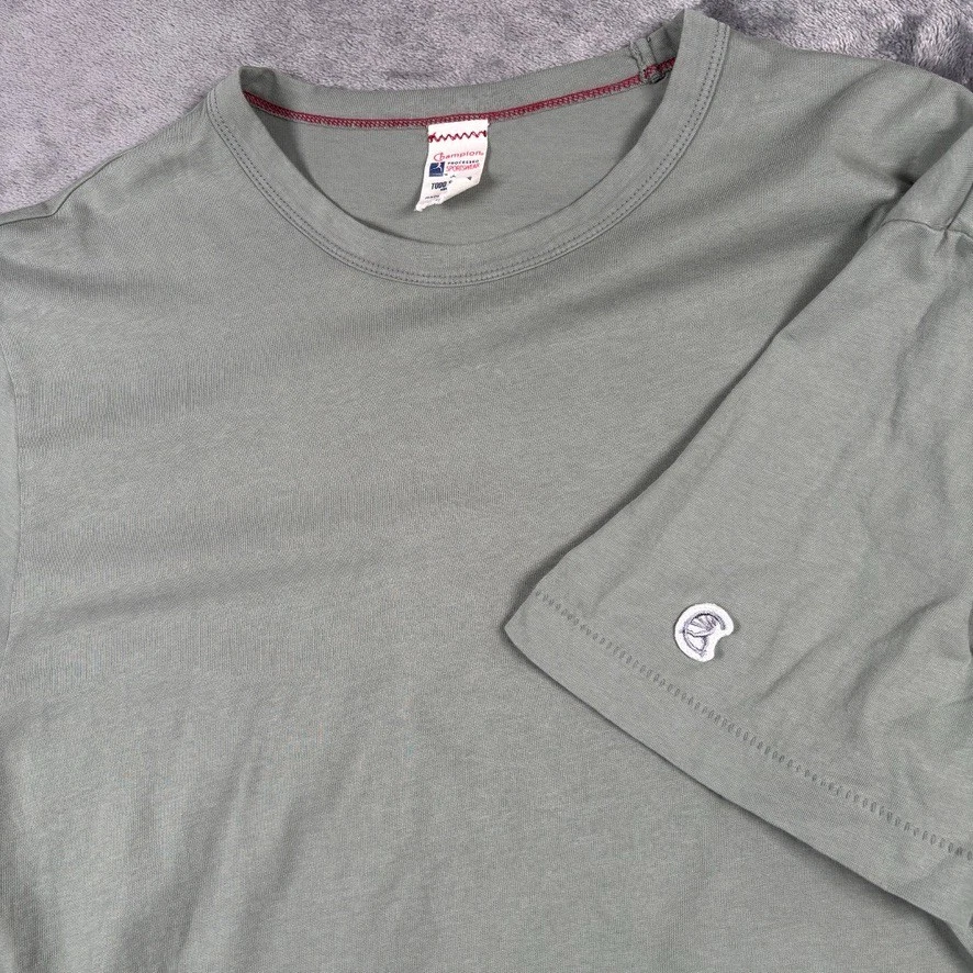 Todd Snyder x Champion Shirt Mens Large Green 100% Cotton Casual T-Shirt