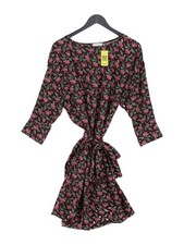 American Vintage Wrap Midi Dress S in Brown