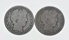 1892-1915 Lot 2 1899 1903-S Barber 90% Half Dollars - Coin Collection *039
