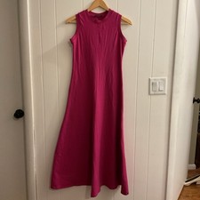 T Tahari Pink Stretch Sleeveless Midi Dress, XS