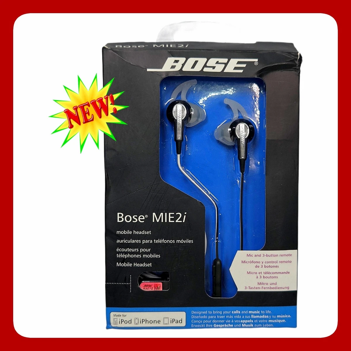 【新品・未開封品】Bose MIE2i mobile headset Bose Mie2i for sale | eBay
