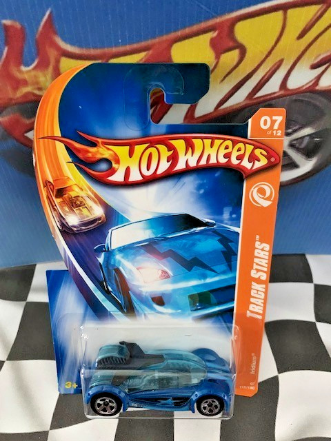 Hot Wheels 2007 Track Stars 7/12 115 Iridium BLUE 5SP Acceleracers Spinoff