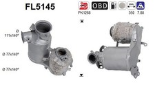 DPF Rußpartikelfilter Dieselpartikelfilter AS FL5145 Cordierit für VW GOLF 7 BA5