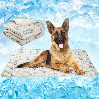 Fuz Bigaza Dog Cooling Mat, Pet Washable Non-Toxic Summer Dogs Cats Cooling P...