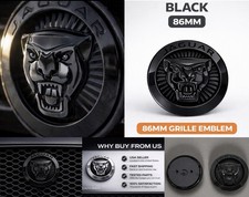 Jaguar Black Growler Grille Emblem Badge 86mm Front Logo Xf Xj F-type F-pace Jaguar Black Growler Grille Emblem Badge 86mm Front Logo Xf Xj F-type F-pace