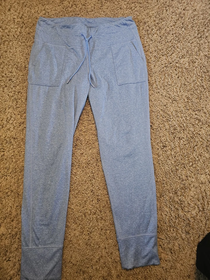 Old Navy Active Cozecore High Rise Go Dry Leggings Jogger Women’s XL Blue - Image 3 of 4