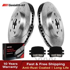 Front Drilled Brake Rotors Ceramic Pads for Toyota Avalon Solara Brakes Pads Kit