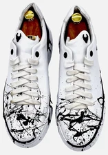 BUB (Bold Unique Brand) Men’s Wht/Blk Vision Low Top Sneakers 1332 US Size 11
