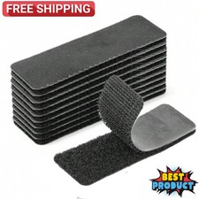 20pcs Fastening Tape Self Adhesive Heavy Duty Sticky Strip Sew On Tape Hook Loop