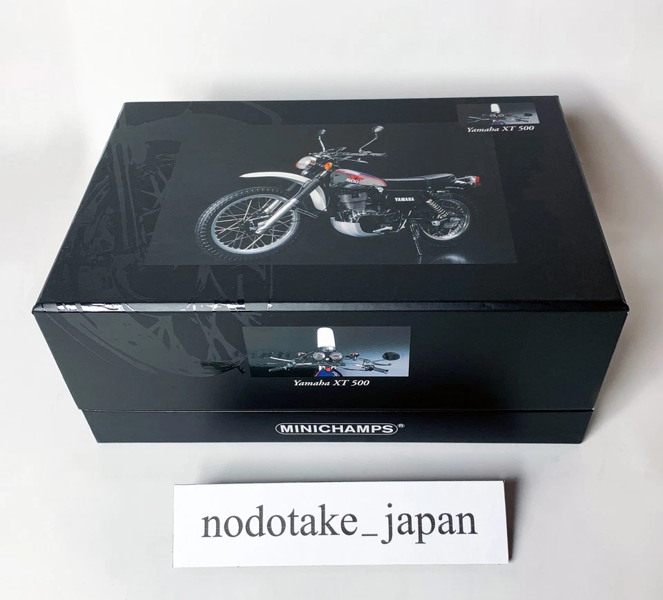 Minichamps 1/12 scale miniature car Yamaha XT500 1986 dark blue/white 122161602 - Image 2 of 4
