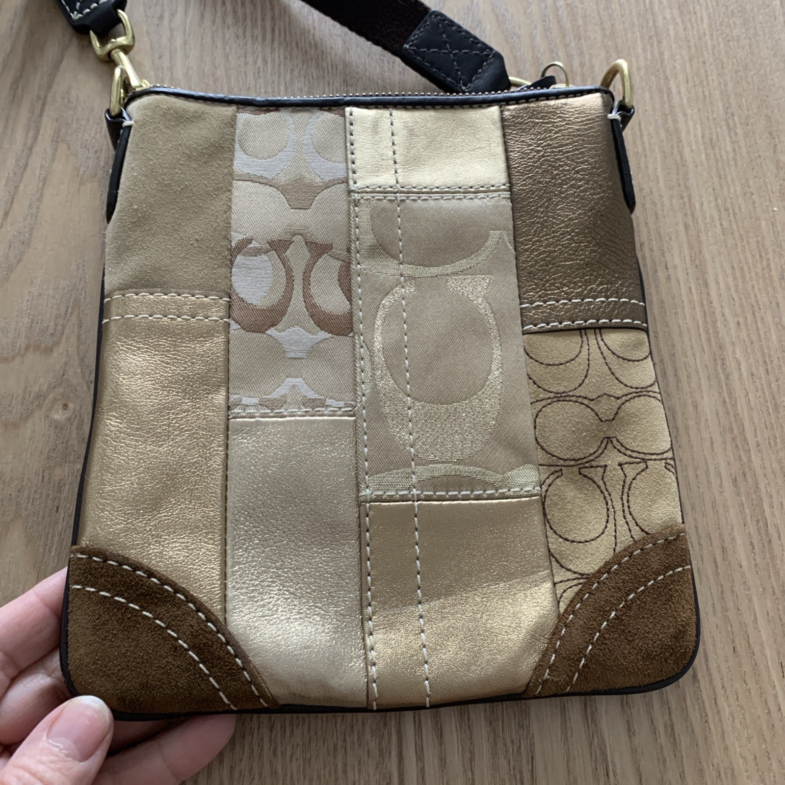 Coach Patchwork Swingpack Messenger Cross Body Ha… - image 3