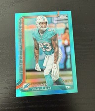 2025 Topps Chrome Darren Waller Teal 137 /199 Color Match Miami Dolphins