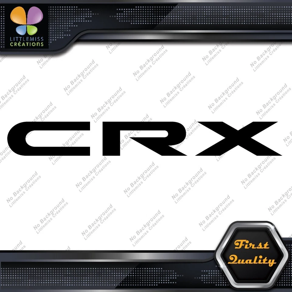 Compatible Honda CRX Vintage Cars JDM Tuning Racing Logo Vinyl Decals Stickers Foto 2 de 4