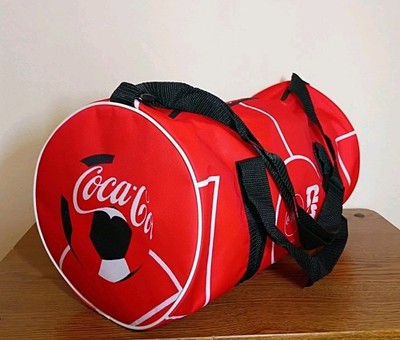 New 2026 Official Coca-Cola FIFA World Cup Soccer Duffel Gym Bag Red Coke