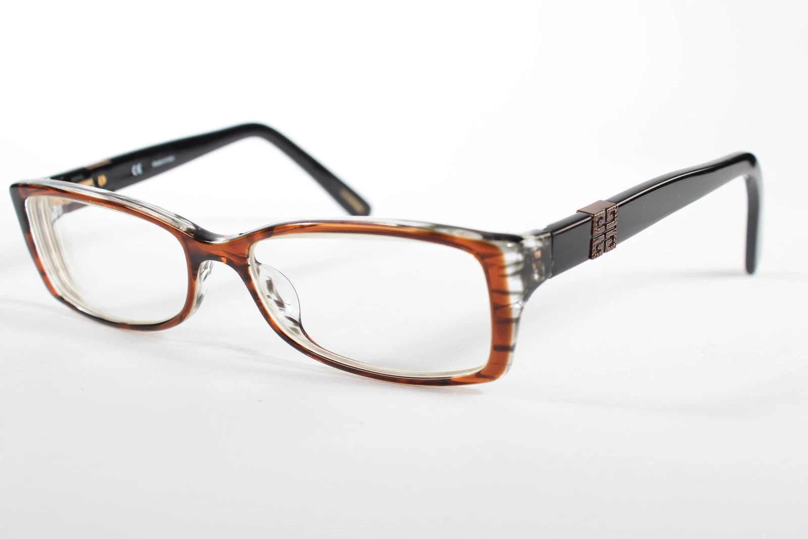 Givenchy Eyeglasses VGV 831 Women Brown Full Rim Plastic Eyewear Glasses Frames