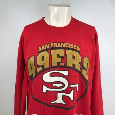 ✅️ USA製 NUTMEG アメフト 49ERS スウェット M トレーナー Vintage 1994 San Francisco 49ers Nutmeg Mills Red Sweatshirt XL