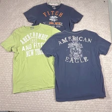 Mixed Lot Of 3 Tshirts Abercrombie And Fitch/American Eagle Size Medium 2000’s